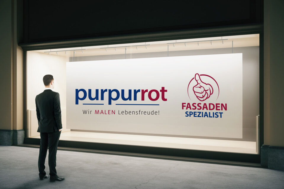 Fassadenspezialist-Purpurrot