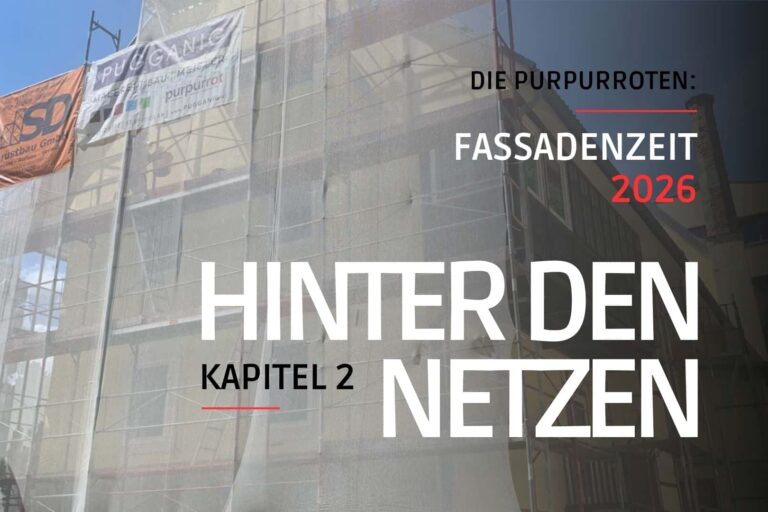 Hinter den Netzen.