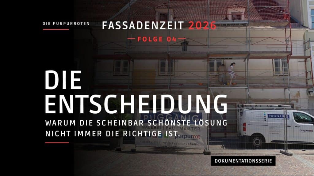 Historische Altstadtfassade in St. Veit nach der denkmalgerechten Fassadenrenovierung.