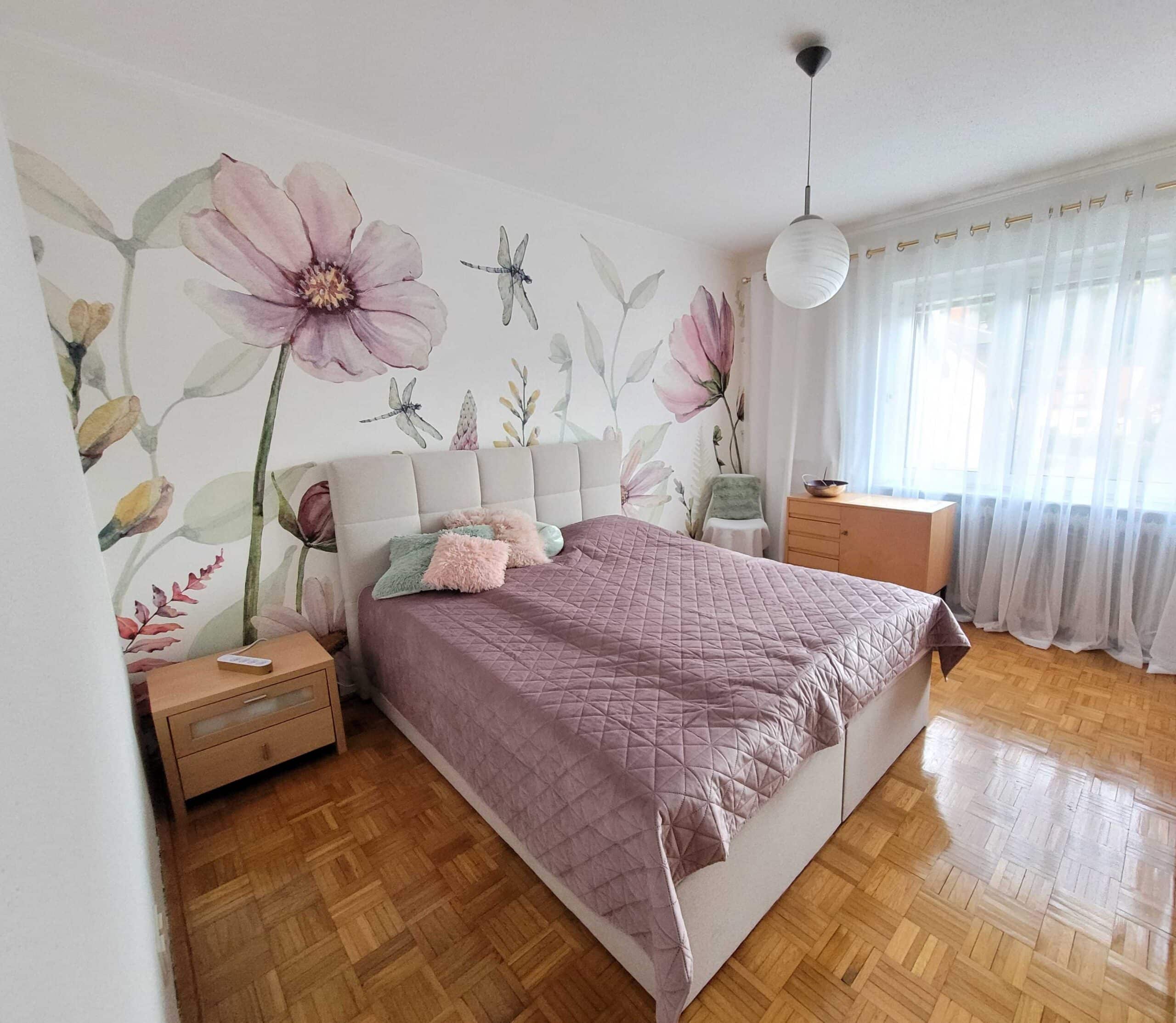 Schlafzimmer-Renovierung-fertige Arbeit