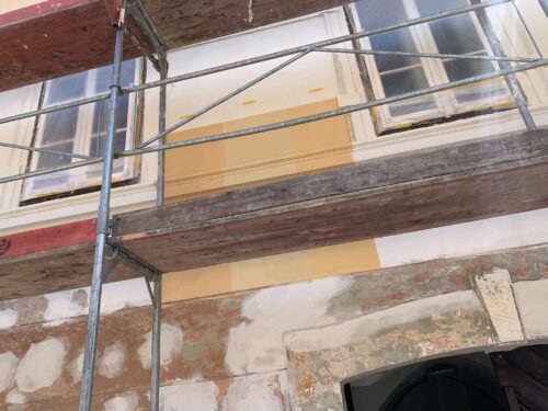 Farbvorschlag bei einer historischen fassade