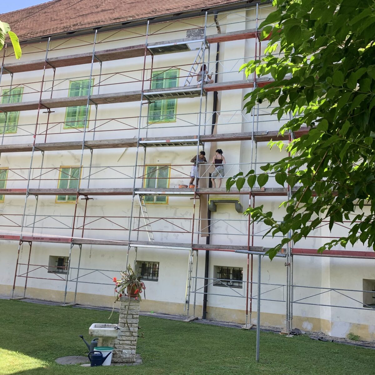 Nordseite- Stift Viktring- Fassadenrenovierung