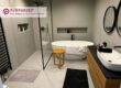 Fugenloses Badezimmer im Reihenhaus in Unterkärnten