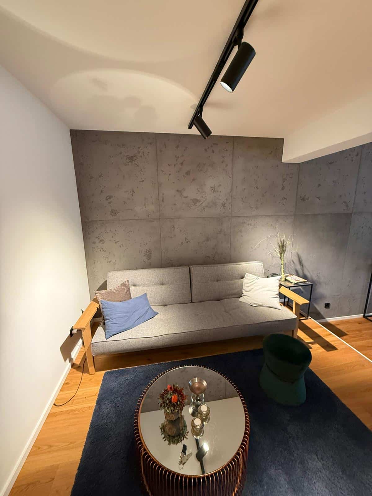 Frescoton Betonoptik, täuschend echt.